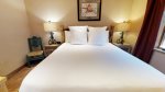 Master bed with luxurious cotton sheets 